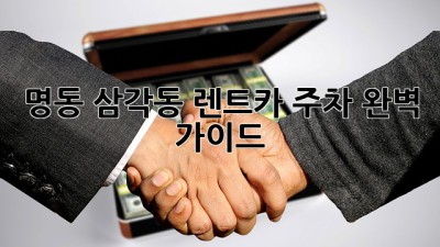 명동, 삼각동 렌트카 주차 완벽 가이드!